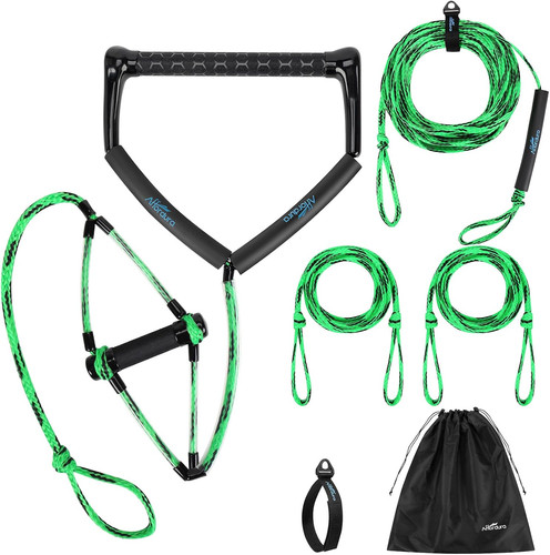 Wakeboard rope with dual - wakeboard,